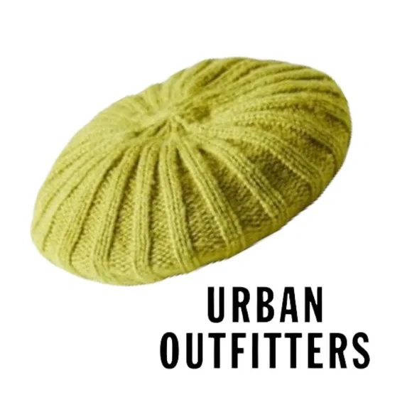NWT URBAN OUTFITTERS beret Urban Outfitters Alexi Chunky Knit Beret Black Hat Cap NWOT  main image 2